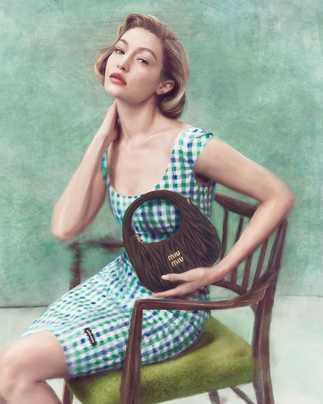 Τελευταία καμπάνια της Miu Miu με την Gigi Haddid2